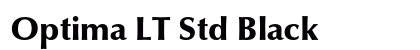 Optima LT Std Black Preview