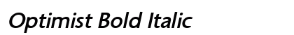 Optimist Bold Italic Preview