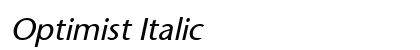Optimist Italic preview