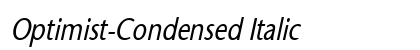 Optimist-Condensed Italic preview