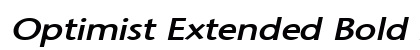 Optimist Extended Bold Italic Preview