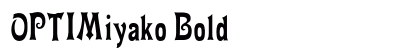 OPTIMiyako Bold preview