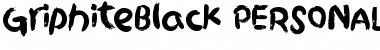 Griphite Black PERSONAL USE Regular Font