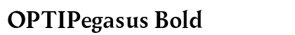 OPTIPegasus Bold preview