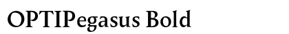 OPTIPegasus Bold preview