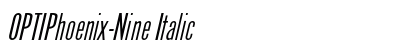 OPTIPhoenix-Nine Italic preview