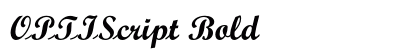 OPTIScript Bold preview