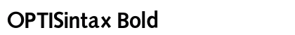 OPTISintax Bold preview