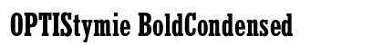 OPTIStymie BoldCondensed preview