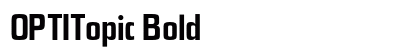 OPTITopic Bold preview