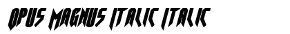 Opus Magnus Italic Italic preview