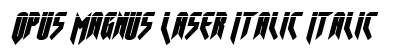 Opus Magnus Laser Italic Italic preview