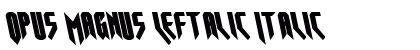 Opus Magnus Leftalic Italic preview