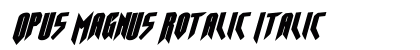 Opus Magnus Rotalic Italic preview