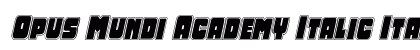 Opus Mundi Academy Italic Italic preview