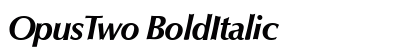 OpusTwo BoldItalic Preview