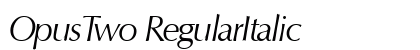 OpusTwo RegularItalic preview