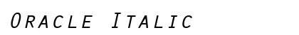 Oracle Italic preview