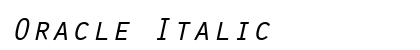 Oracle Italic preview
