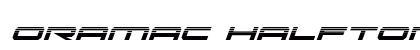 Oramac Halftone Italic Italic preview