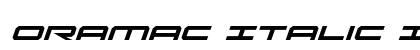 Oramac Italic Italic preview