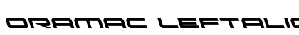 Oramac Leftalic Italic preview