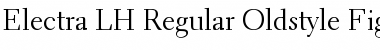 Electra LH RegularOsF Regular Font