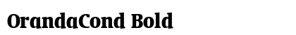 OrandaCond Bold preview