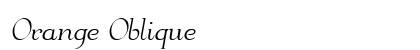 Orange Oblique preview