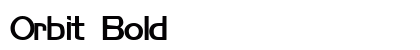 Orbit Bold preview