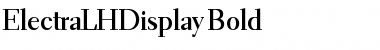 ElectraLHDisplay Font