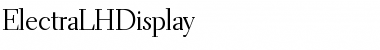 ElectraLHDisplay Font