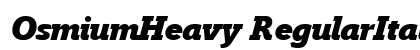 OsmiumHeavy RegularItalic preview