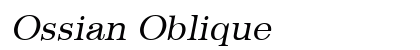 Ossian Oblique preview
