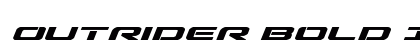 Outrider Bold Italic Bold Italic preview