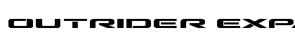 Outrider Expanded Bold Expanded Bold preview