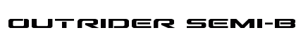 Outrider Semi-Bold Semi-Bold preview