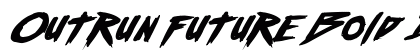 Outrun future Bold Italic preview