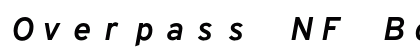 Overpass NF Bold Italic preview