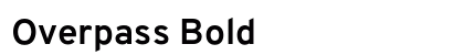 Overpass Bold preview