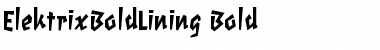 ElektrixBoldLining Bold Font