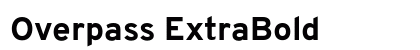 Overpass ExtraBold Preview