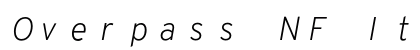 Overpass NF Italic Preview