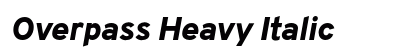 Overpass Heavy Italic Preview