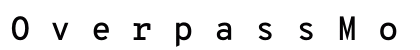 OverpassMono NF Bold preview