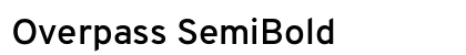 Overpass SemiBold Preview