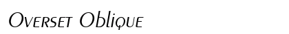 Overset Oblique preview