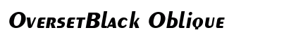 OversetBlack Oblique preview