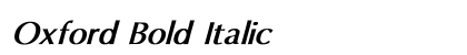 Oxford Bold Italic preview