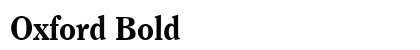 Oxford Bold preview